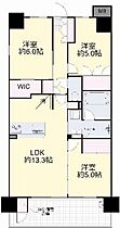 岡山県岡山市北区錦町（賃貸マンション3LDK・3階・66.90㎡） その2