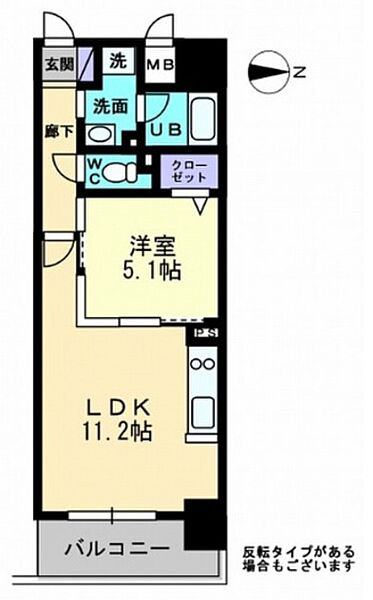 岡山県岡山市北区西古松(賃貸マンション1LDK・12階・39.38㎡)の写真 その2