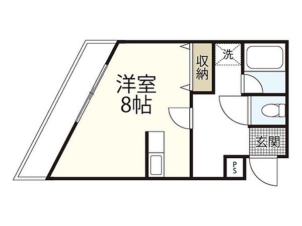 岡山県岡山市北区北長瀬表町3丁目(賃貸マンション1R・7階・21.00㎡)の写真 その2