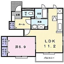 岡山県岡山市東区瀬戸町光明谷（賃貸アパート1LDK・1階・43.66㎡） その2