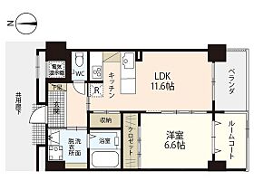 Side-Ｉ  ｜ 岡山県岡山市北区南方4丁目（賃貸マンション1LDK・3階・51.87㎡） その2