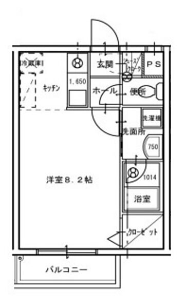 ピュアベルデサウス北方 ｜岡山県岡山市北区北方1丁目(賃貸マンション1K・3階・27.59㎡)の写真 その2