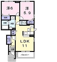 岡山県岡山市北区西辛川（賃貸アパート2LDK・1階・55.37㎡） その2