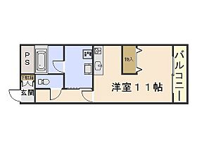 コートシオン  ｜ 岡山県岡山市中区平井5丁目（賃貸マンション1R・3階・27.00㎡） その2