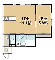 アメリ 00103 ｜ 岡山県倉敷市中庄（賃貸アパート1LDK・1階・41.92㎡） その2