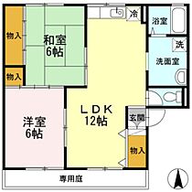 コーポマスカットII  ｜ 岡山県岡山市北区谷万成1丁目（賃貸アパート2LDK・1階・55.10㎡） その2