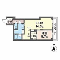 プレミアス学南  ｜ 岡山県岡山市北区学南町1丁目（賃貸マンション1LDK・2階・51.21㎡） その2