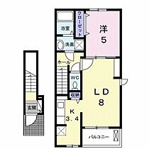 フォーチュンガーデン上道  ｜ 岡山県岡山市東区上道北方（賃貸アパート1LDK・2階・42.28㎡） その2