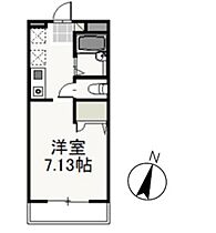 カーサ・アネーロA  ｜ 岡山県岡山市北区北方1丁目（賃貸アパート1K・1階・23.18㎡） その2