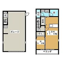 ＨＯＳＹＵ　I棟  ｜ 岡山県岡山市中区高島新屋敷（賃貸アパート1LDK・1階・40.50㎡） その2