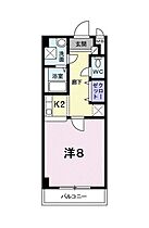 ニューメゾン森安  ｜ 岡山県岡山市北区東花尻（賃貸マンション1K・2階・30.02㎡） その2