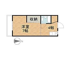 ホワイトメゾンミツオカ  ｜ 岡山県岡山市北区宿本町（賃貸マンション1K・1階・20.00㎡） その2