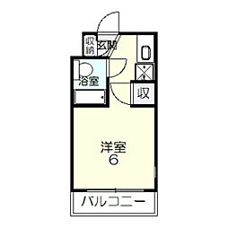 MAPLE TOWN 1階1Kの間取り