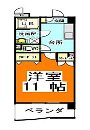 アークハイツ鹿田 1Kの間取図画像