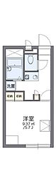 レオパレス平吉 1Kの間取図画像