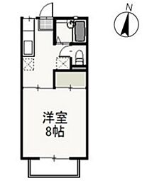 サンコーポ東古松 1Kの間取図画像