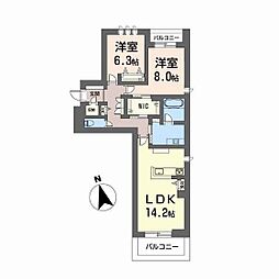 間取図画像 2LDK