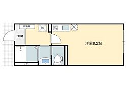 グランメゾン学南 ワンルームの間取図画像