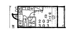 FUNGARDEN 1Kの間取図画像