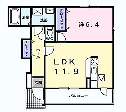 間取図画像 1LDK