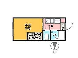 間取図画像 1K