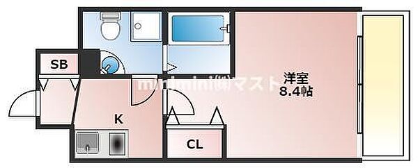 プラディオ森小路セレニテ 403｜大阪府大阪市旭区新森1丁目(賃貸マンション1K・4階・25.00㎡)の写真 その2