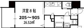 フォレストグレイス関目高殿VII 605 ｜ 大阪府大阪市旭区高殿7丁目18-5（賃貸マンション1K・6階・26.52㎡） その2