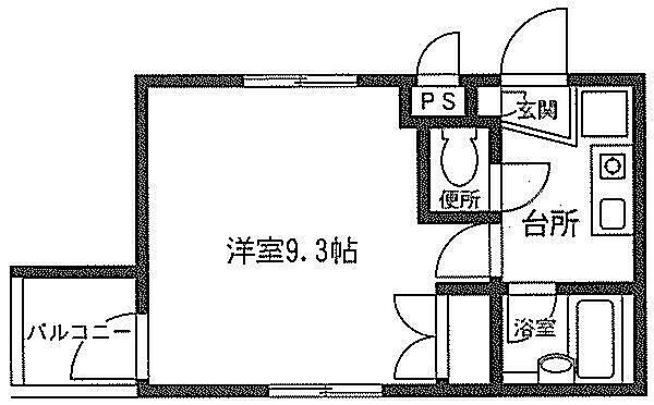 プランドール・Ｋ ｜神奈川県厚木市厚木町(賃貸マンション1K・5階・23.37㎡)の写真 その2