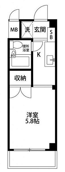 第一レジデンス白鳥 ｜神奈川県厚木市元町(賃貸マンション1R・2階・19.17㎡)の写真 その2