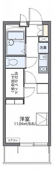 レオパレスＭＩＹＡII 107｜神奈川県厚木市長谷(賃貸マンション1K・1階・19.87㎡)の写真 その2