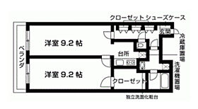 ＹＭＫ伊勢原  ｜ 神奈川県伊勢原市伊勢原3丁目（賃貸マンション2K・1階・55.92㎡） その2