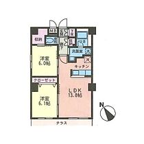 ベルウッドヤマトヤ  ｜ 神奈川県海老名市下今泉1丁目（賃貸マンション2LDK・1階・59.27㎡） その2