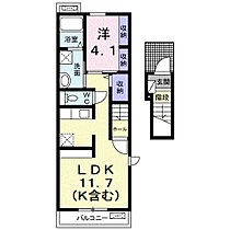 リバージュ厚木III  ｜ 神奈川県厚木市三田2丁目24-7（賃貸アパート1LDK・2階・40.09㎡） その2