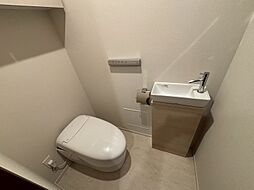 清潔感の高いお手洗い。