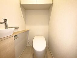 清潔感の高いお手洗い。