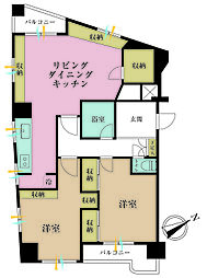 間取図画像 2LDK
