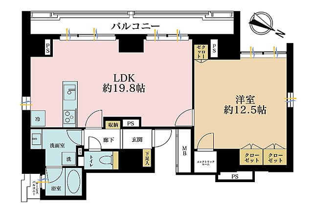 間取り モデルノトッレ松濤 8階/-
