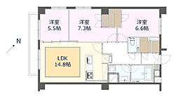 間取図画像 3LDK