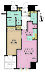 間取り：1LDK、専有面積56.08m2、バルコニー面積4m2
