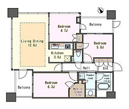 間取図画像 3LDK