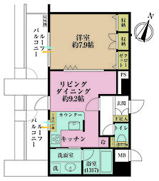 間取図画像 1LDK