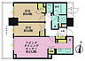 間取り：2LDK、専有面積61.02m2、バルコニー面積12.42m2