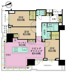 間取図画像 3LDK