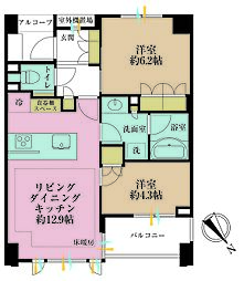 間取図画像 2LDK