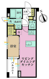 フォルス学芸大学ラクシーズ 1LDKの間取図画像