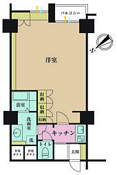 メゾンドール高田馬場 1Kの間取図画像