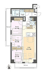 ハイホーム目黒 3LDKの間取図画像