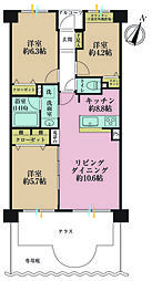 クレッセント西馬込 3LDKの間取図画像