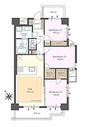 ケルン大塚台 3LDKの間取図画像
