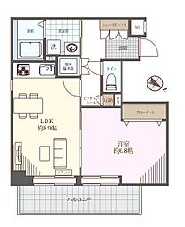 イトーピア渋谷桜ヶ丘 1LDKの間取図画像